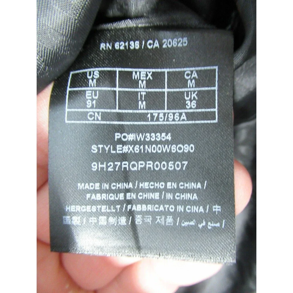 G By Guess Chromatic Suit Vest Men's Medium Black with Pockets Cotton